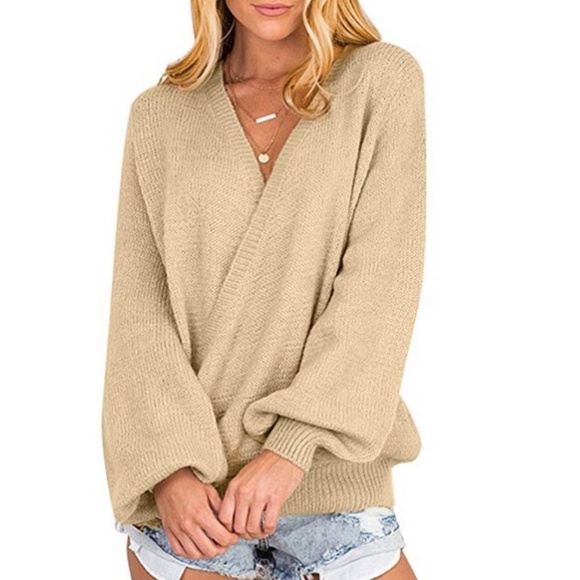 Coventavenue Sweaters - Coventavenue  - Chunky Oversized V- Neck Sweater